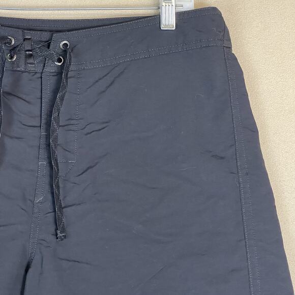 Patagonia Short Mens 34 Black Drawstring Waist Zip Pocket Regular Board Short - Picture 2 of 11